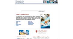 Desktop Screenshot of hospitaldir.com